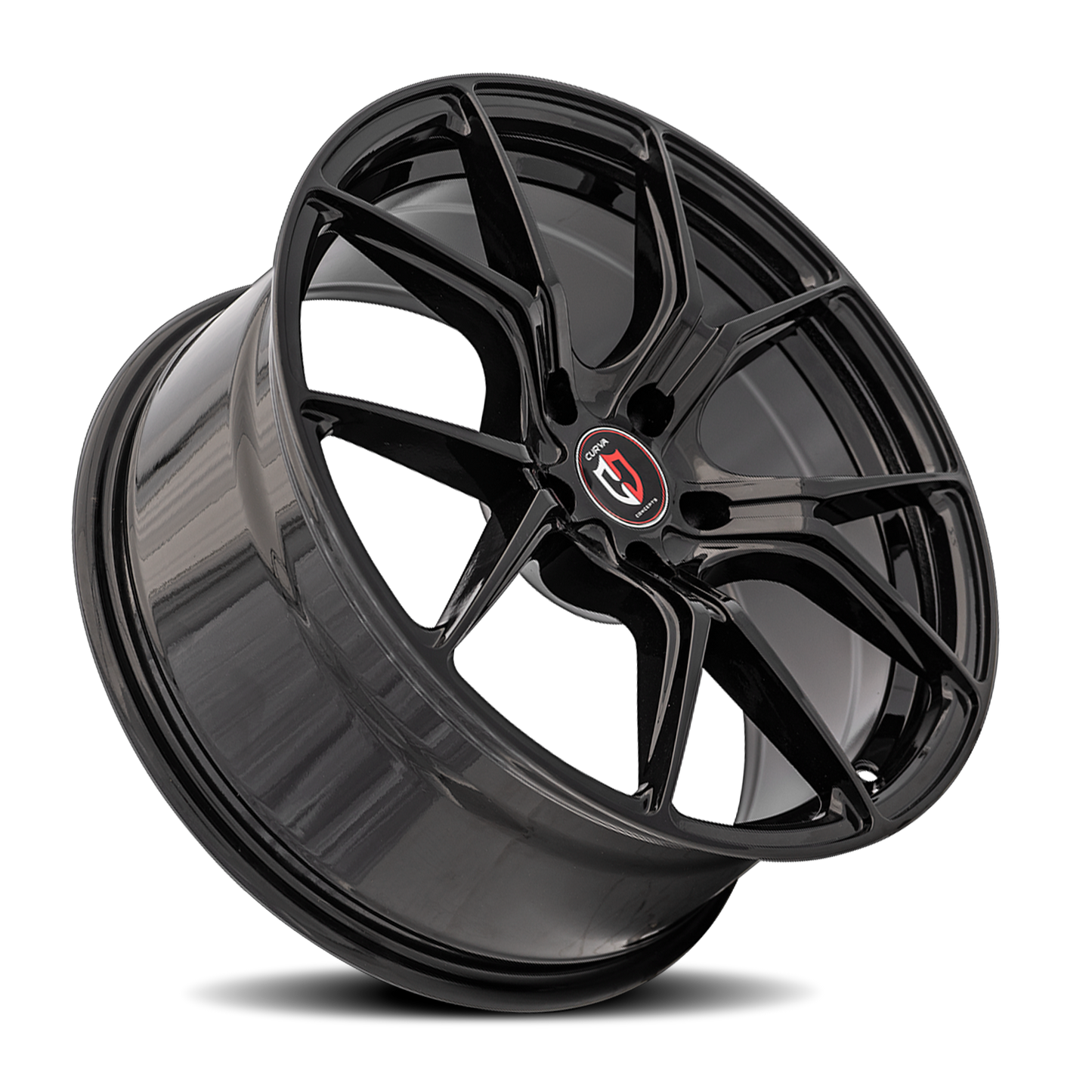Curva Concepts C42 BLK 20x10 +38 5x114.3mm 73.1mm Gloss Black