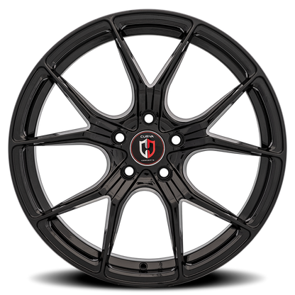 Curva Concepts C42 BLK 20x8.5 +38 5x112mm 73.1mm Gloss Black
