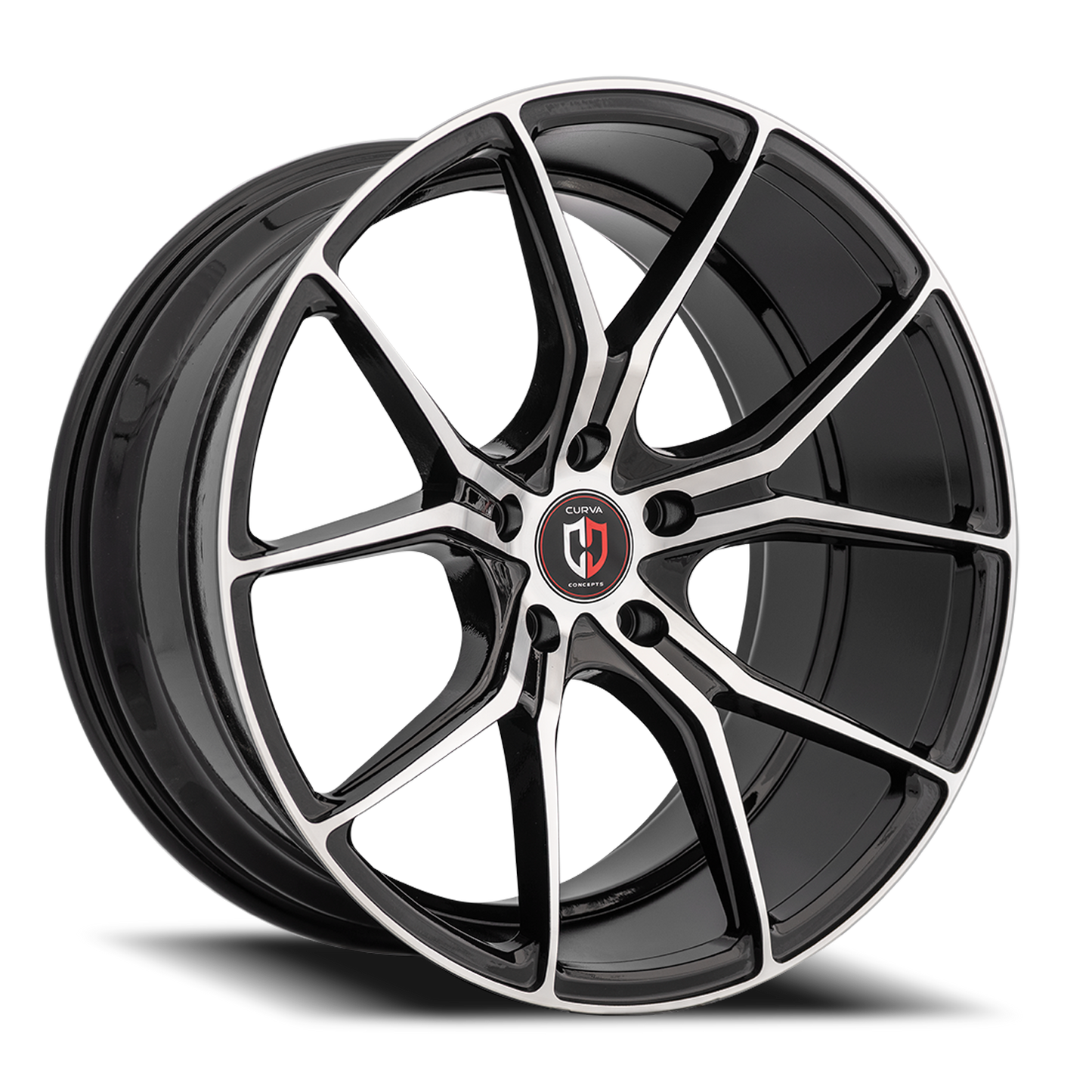 Curva Concepts C42 BMF 20x10 +40 5x120mm 72.56mm Black Machined Face