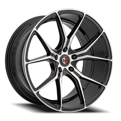 Curva Concepts C42 BMF 20x10 +40 5x120mm 72.56mm Black Machined Face