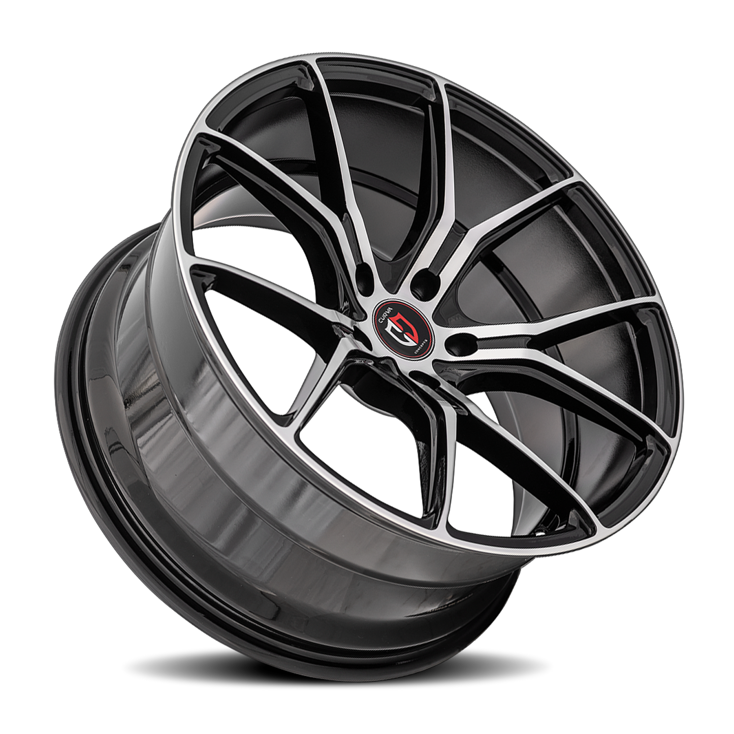 Curva Concepts C42 BMF 20x10 +40 5x120mm 72.56mm Black Machined Face