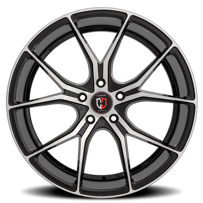 Curva Concepts C42 BMF 20x10 +40 5x120mm 72.56mm Black Machined Face