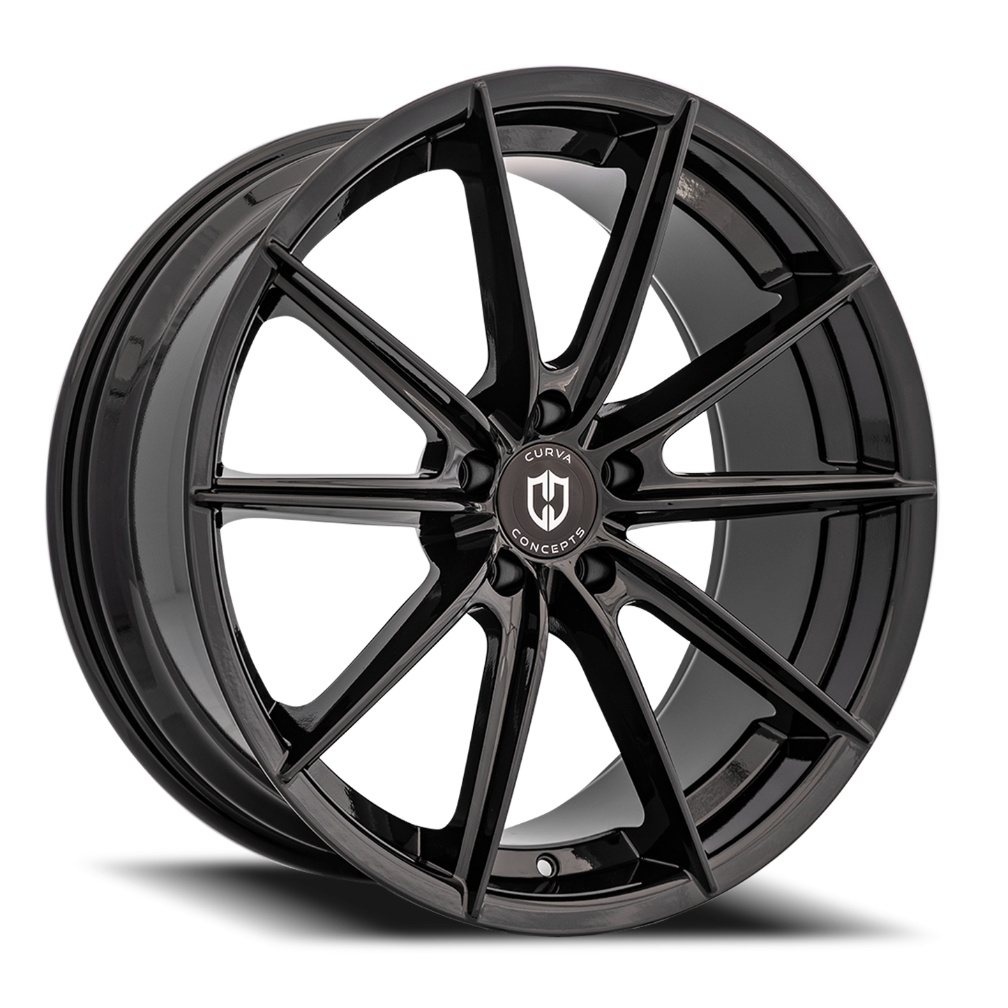 Curva Concepts C46 BLK 20x9 +35 5x120mm 73.1mm Gloss Black