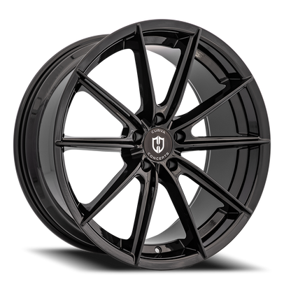 Curva Concepts C46 BLK 20x9 +35 5x120mm 73.1mm Gloss Black