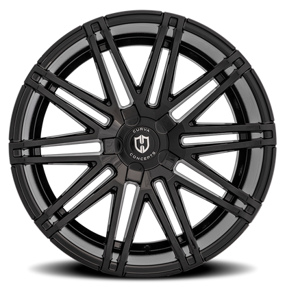 Curva Concepts C48 BLK 20x9 +35 5x114.3mm 73.1mm Gloss Black