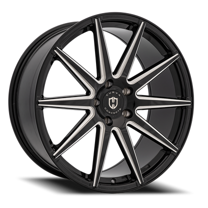 Curva Concepts C49 BMW 20x9 +35 5x114.3mm 73mm Gloss Black Milled