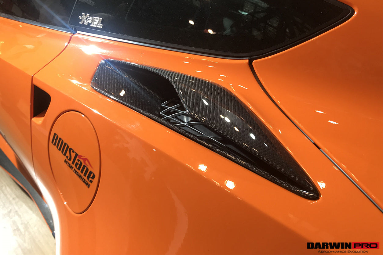 2013-2019 Corvette C7 Z06 Z51 Grandsport Style Rear Quarter Panel Vents - DarwinPRO Aerodynamics