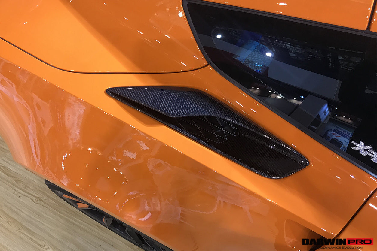 2013-2019 Corvette C7 Z06 Z51 Grandsport Style Rear Quarter Panel Vents - DarwinPRO Aerodynamics