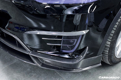 2016-2021 Tesla X SUV RZS Style Carbon Fiber Front Canards - Carbonado