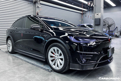 2016-2021 Tesla X SUV RZS Style Carbon Fiber Front Canards - Carbonado