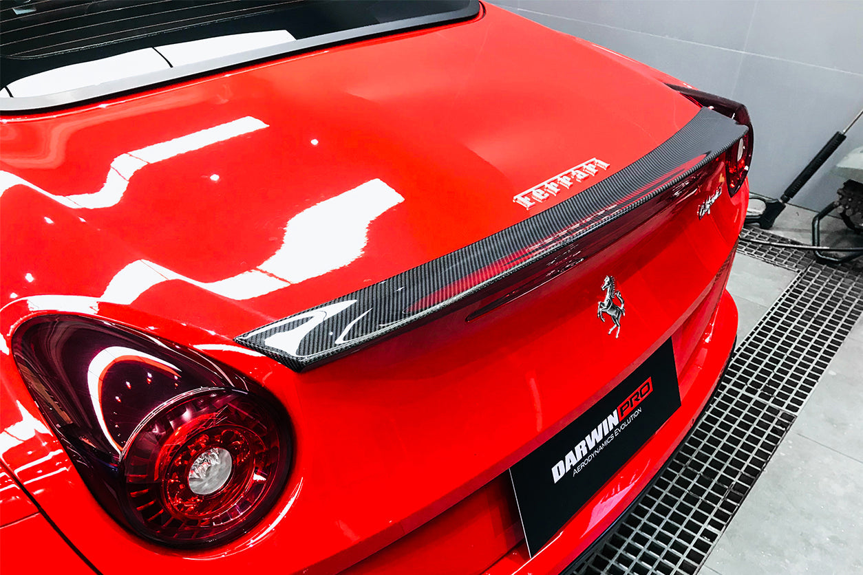 2015-2018 Ferrari California BKSS Style Carbon Fiber Trunk Spoiler - DarwinPRO Aerodynamics