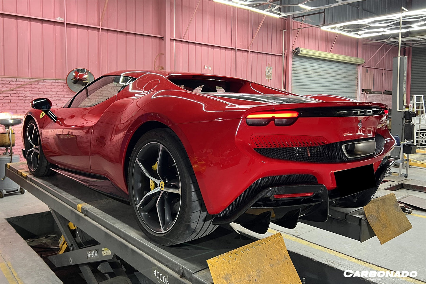 2022-UP Ferrari 296 GTB OEM Style Dry Carbon Fiber Side Skirts