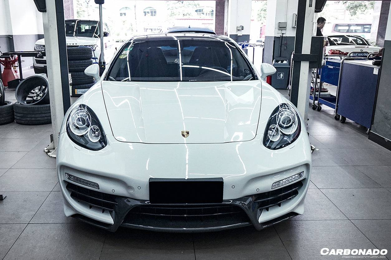 2013-2016 Porsche Panamera 970.2 CAT Style Front Bumper - Carbonado