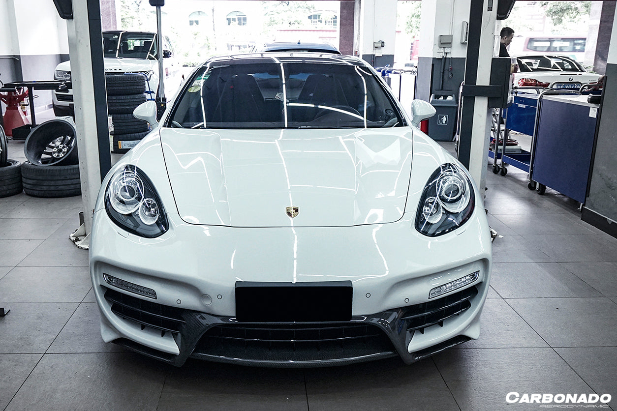 2013-2016 Porsche Panamera 970.2 CAT Style  Front Bumper - Carbonado
