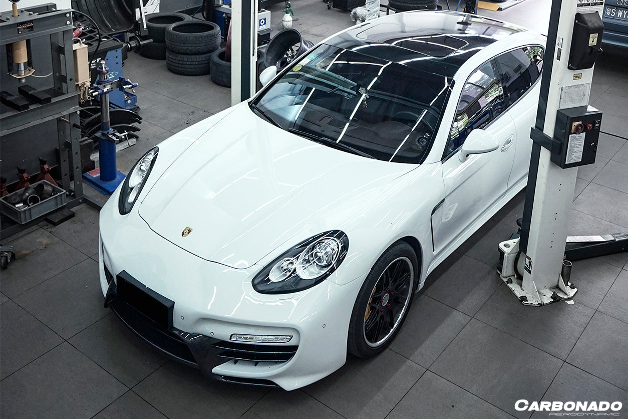 2013-2016 Porsche Panamera 970.2 CAT Style  Front Bumper - Carbonado