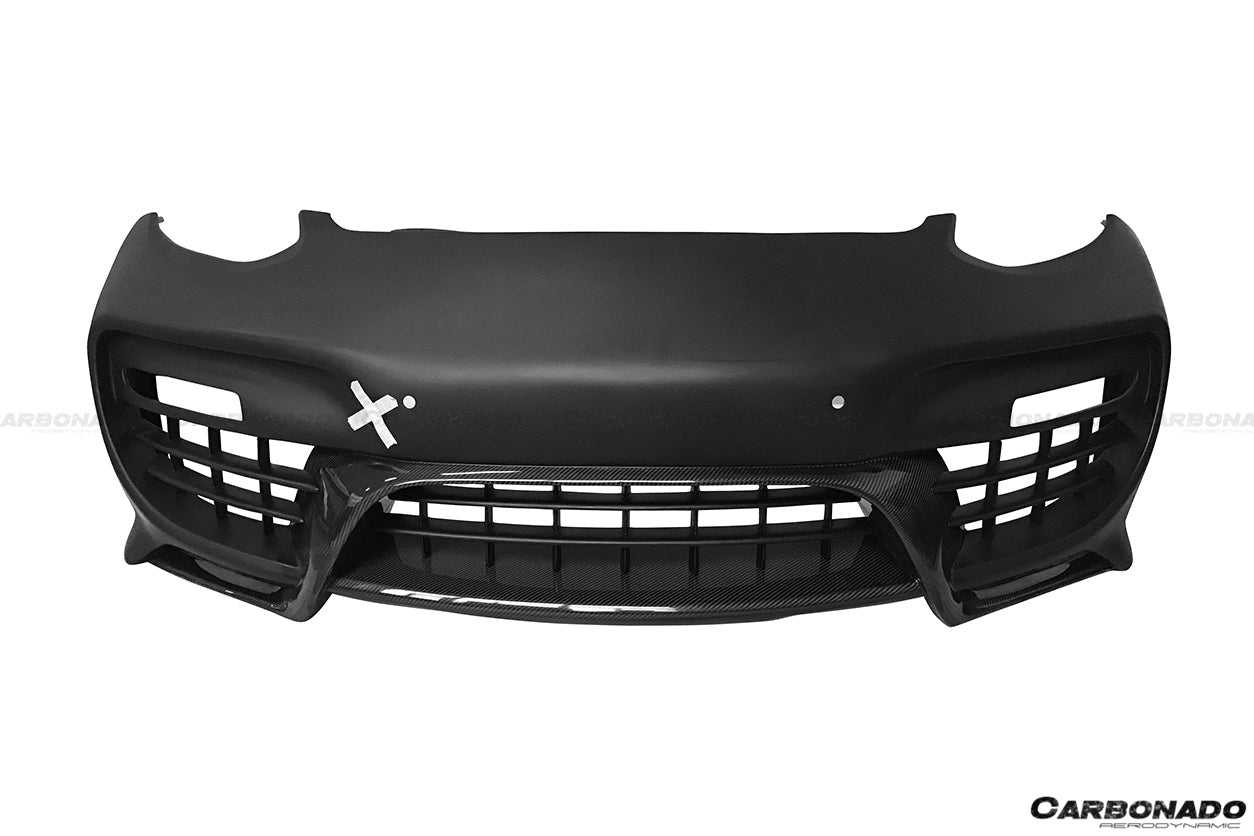 2013-2016 Porsche Panamera 970.2 CAT Style  Front Bumper - Carbonado