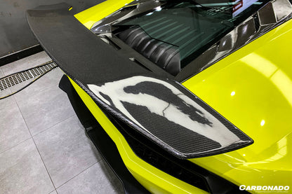 2015-2020 Lamborghini Huracan LP610/LP580 DC Style Carbon Fiber Trunk Spoiler w/ Base - Carbonado