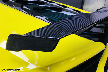 2015-2020 Lamborghini Huracan LP610/LP580 MD Style Carbon Fiber Trunk Spoiler w/ Base - Carbonado