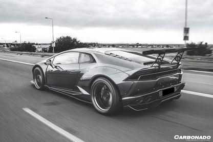 2015-2020 Lamborghini Huracan LP610/LP580 DE Style Side Skirts - Carbonado