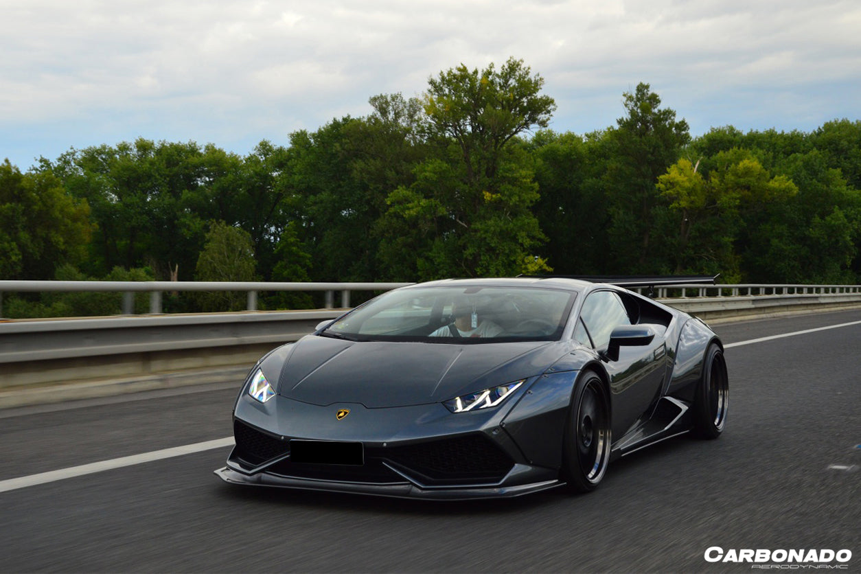 2015-2020 Lamborghini Huracan LP610/LP580 DE Style Side Skirts - Carbonado
