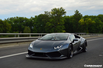 2015-2020 Lamborghini Huracan LP610/LP580 DE Style Side Skirts - Carbonado