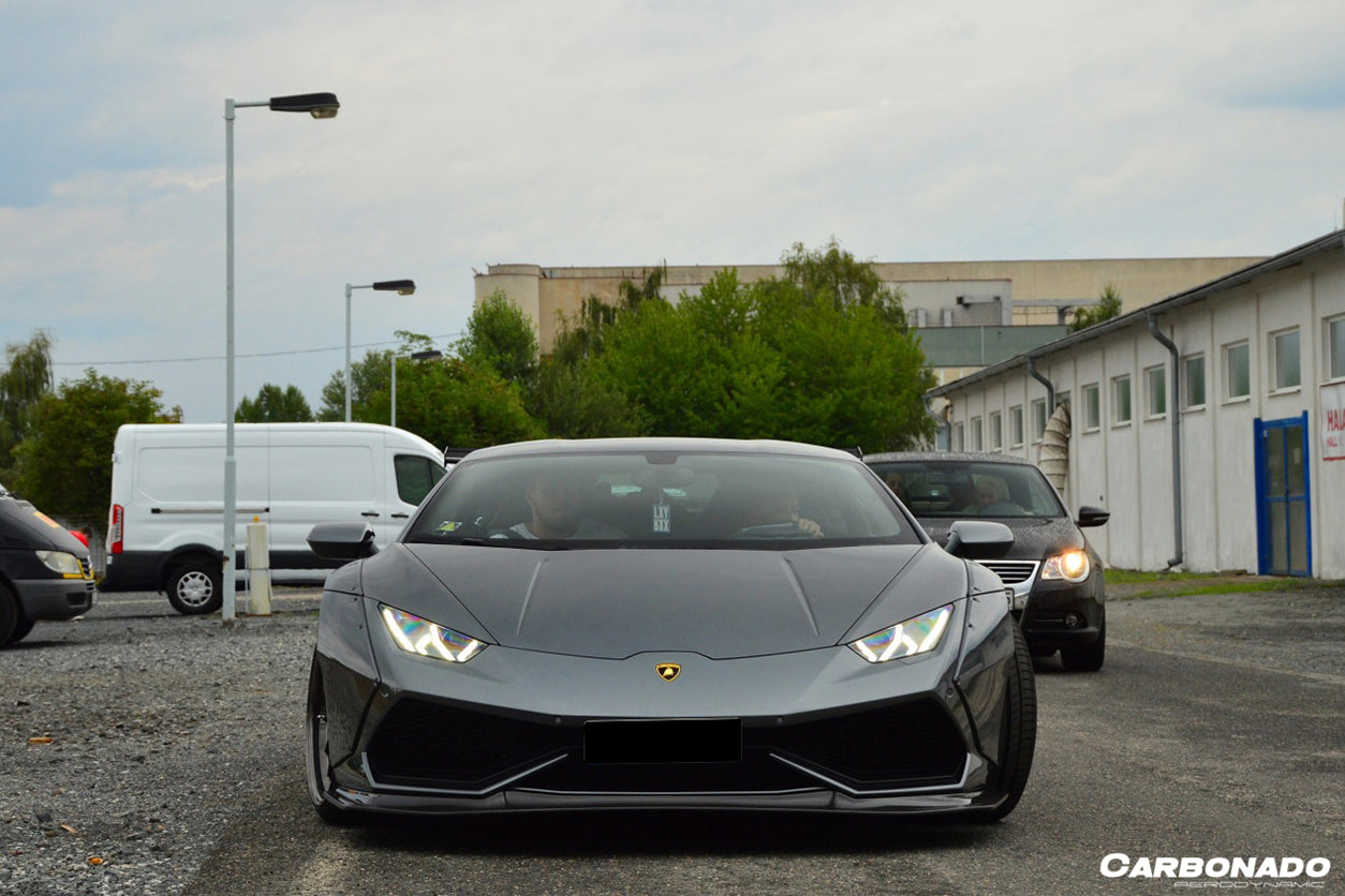 2015-2020 Lamborghini Huracan LP610 DE Style Front Lip - Carbonado