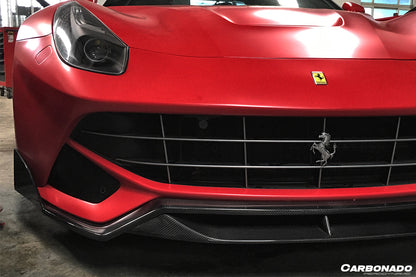 2012-2017 Ferrari F12 Berlinetta DC Style Carbon Fiber Front Lip - Carbonado
