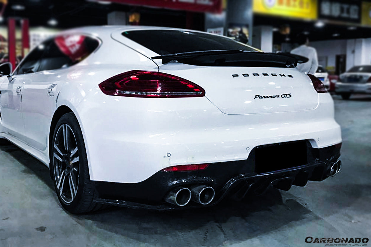 2013-2016 Porsche Panamera 970.2 BS-Sport Style Carbon Fiber Rear Diffuser - Carbonado