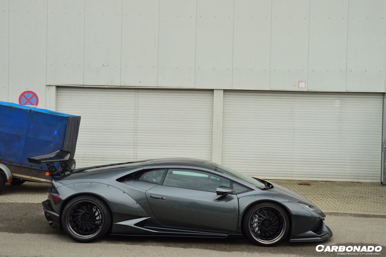 2015-2020 Lamborghini Huracan LP610/LP580 DE Style Side Skirts - Carbonado