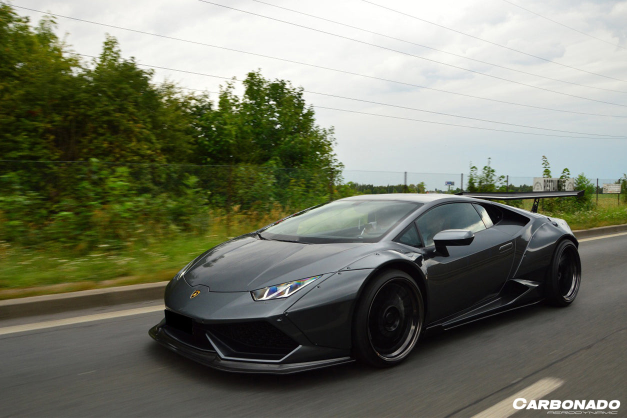 2015-2020 Lamborghini Huracan LP610/LP580 DE Style Wide Fender Flares - Carbonado