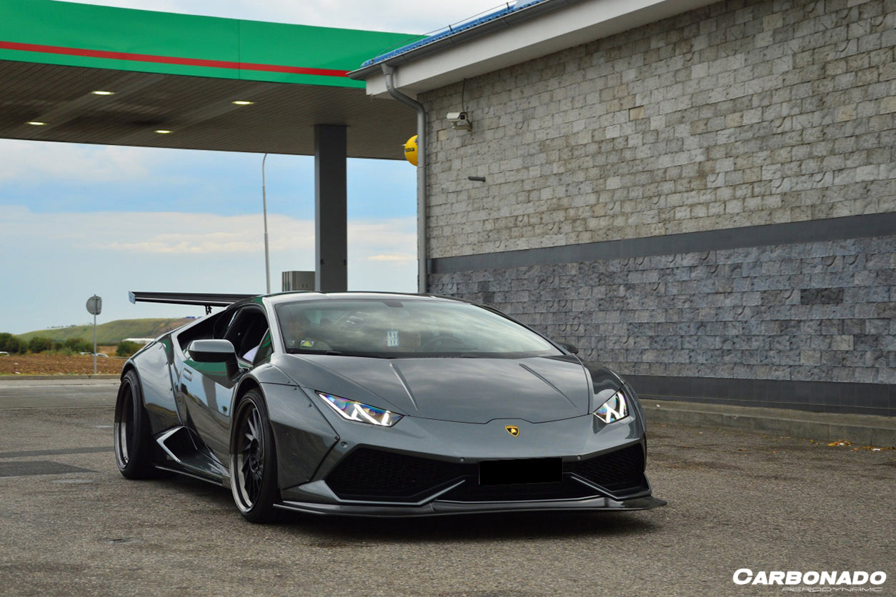2015-2020 Lamborghini Huracan LP610/LP580 DE Style Wide Fender Flares - Carbonado
