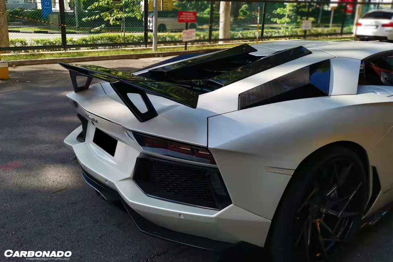 2011-2021 Lamborghini Aventador LP700 LP740 Coupe/Roadster VTC Style Trunk Spoiler - Carbonado