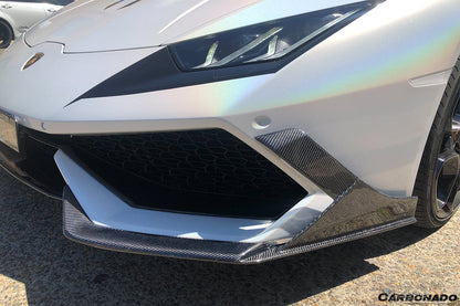 2015-2020 Lamborghini Huracan LP610 MD Style Carbon Fiber Front Lip - Carbonado