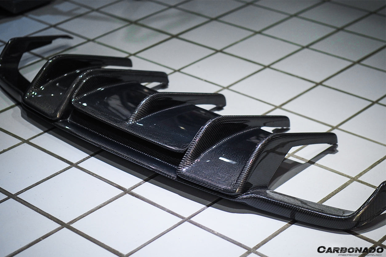 2011-2015 Mercedes Benz CLS400 CLS500 CLS63 AMG W218 RT Style Rear Diffuser - Carbonado
