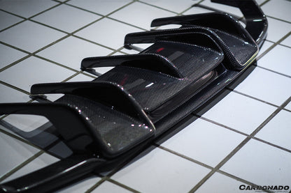 2011-2015 Mercedes Benz CLS400 CLS500 CLS63 AMG W218 RT Style Rear Diffuser - Carbonado