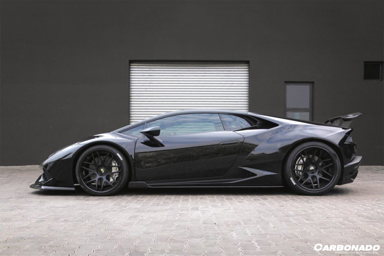 2015-2020 Lamborghini Huracan LP610/LP580 DE Style Wide Fender Flares - Carbonado