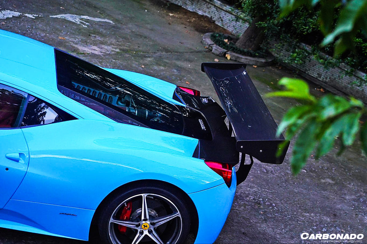 2010-2015 Ferrari 458 Coupe/Spider SR Style Trunk Spoiler - Carbonado
