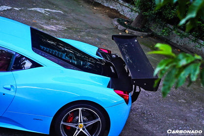 2010-2015 Ferrari 458 Coupe/Spider SR Style Trunk Spoiler - Carbonado