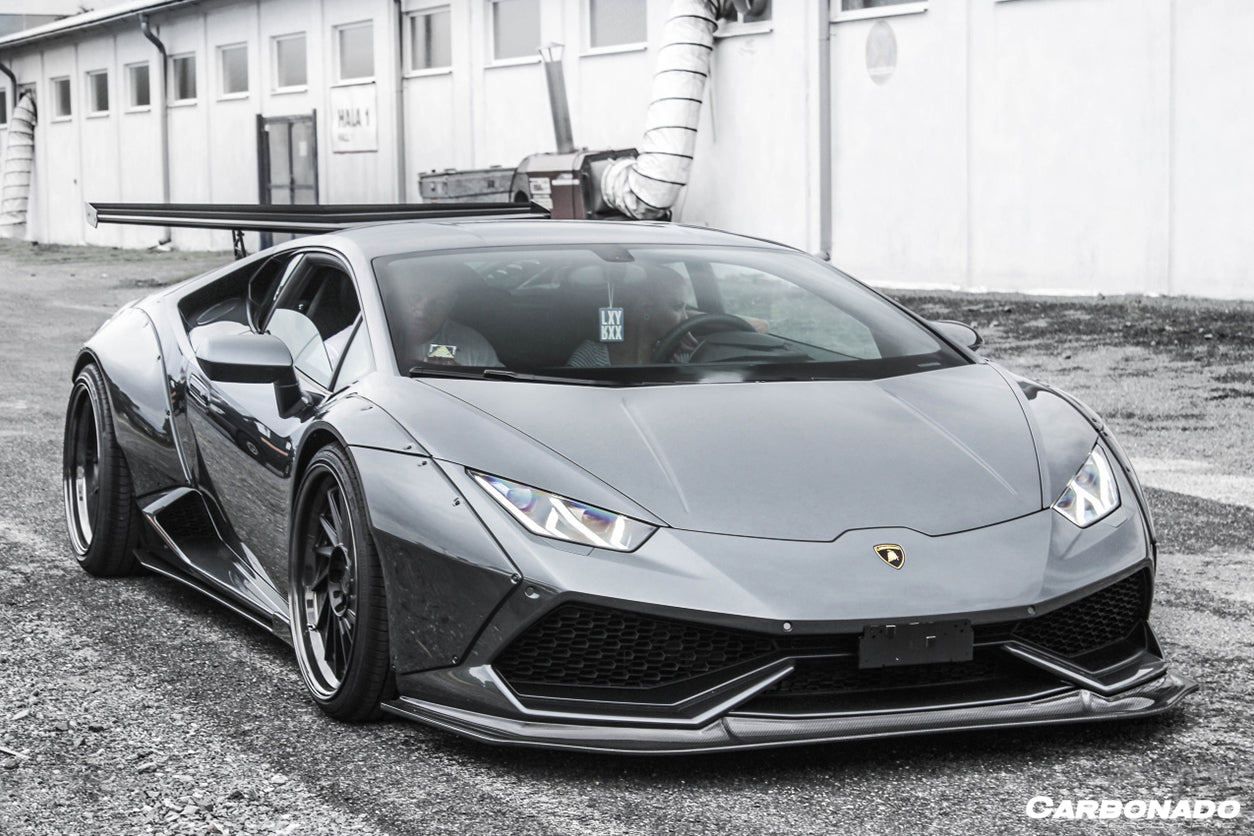 2015-2020 Lamborghini Huracan LP610/LP580 DE Style Side Skirts - Carbonado