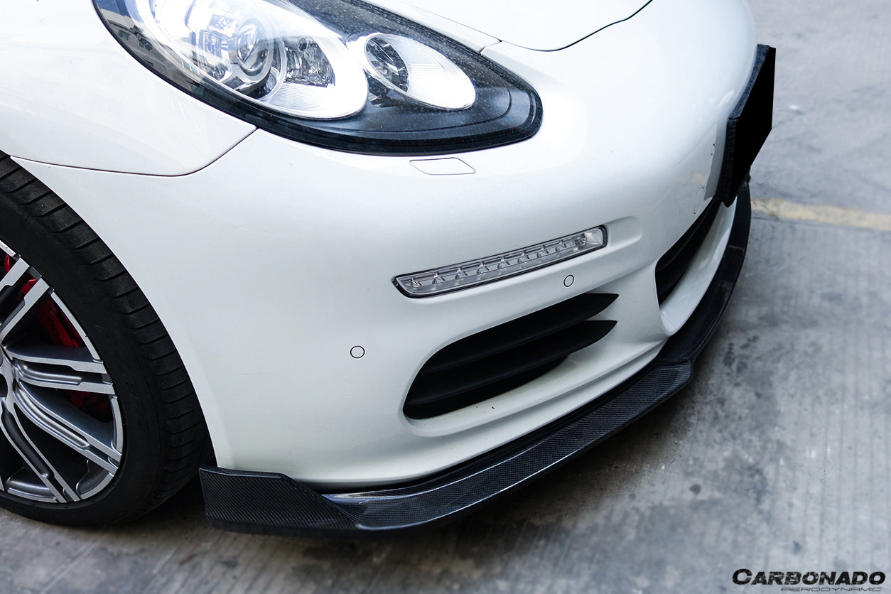 2013-2016 Porsche Panamera 970.2 BS-Sport Style Carbon Fiber Front Lip - Carbonado