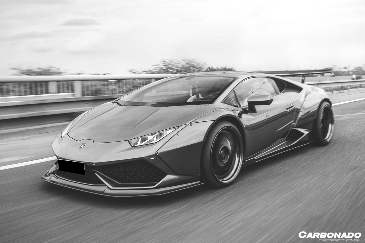 2015-2020 Lamborghini Huracan LP610/LP580 DE Style Side Skirts - Carbonado
