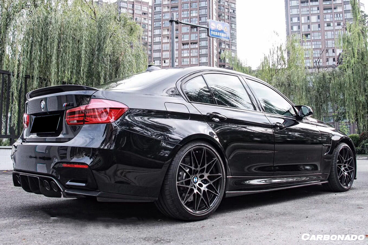2014-2020 BMW M3 F80 VA Style Carbon Fiber Side Skirts - Carbonado