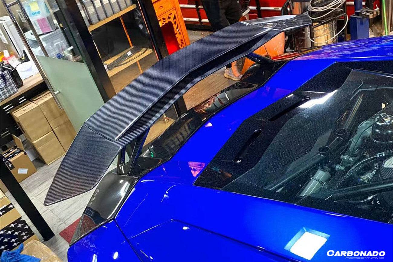 2011-2022 Lamborghini Aventador LP700 LP750 LP740 LP720 LP780 Coupe & Roadster OTC Style Trunk Spoiler Wing w/ Base - Carbonado