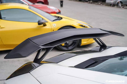 2011-2022 Lamborghini Aventador LP700 LP750 LP740 LP720 LP780 Coupe & Roadster OTC Style Trunk Spoiler Wing w/ Base - Carbonado