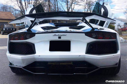 2011-2021 Lamborghini Aventador LP700 Coupe/Roadster OTC Style Trunk Spoiler Wing w/ Base - Carbonado Aero
