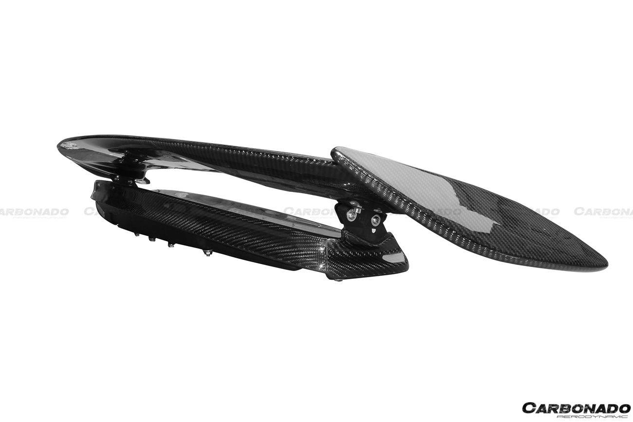 2010-2015 Mercedes Benz W197 SLS AMG BKSS Style Carbon Fiber Trunk Spoiler - Carbonado Aero