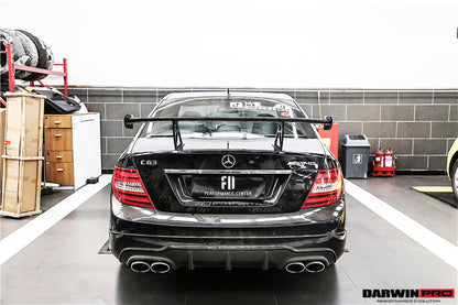 Mercedes Benz W204 C Class/ C63 AMG Sedan BKSS Style Carbon Fiber Trunk Spoiler - DarwinPRO Aerodynamics