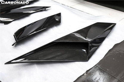 2011-2021 Lamborghini Aventador LP700 LP740 Coupe/Roadster BKSS Style Carbon Fiber Rear Side Scoops - Carbonado Aero