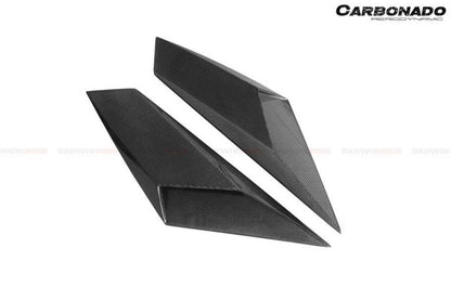 2011-2021 Lamborghini Aventador LP700 LP740 Coupe/Roadster BKSS Style Carbon Fiber Rear Side Scoops - Carbonado Aero