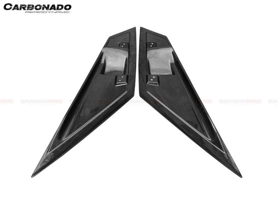 2011-2021 Lamborghini Aventador LP700 LP740 Coupe/Roadster BKSS Style Carbon Fiber Rear Side Scoops - Carbonado Aero